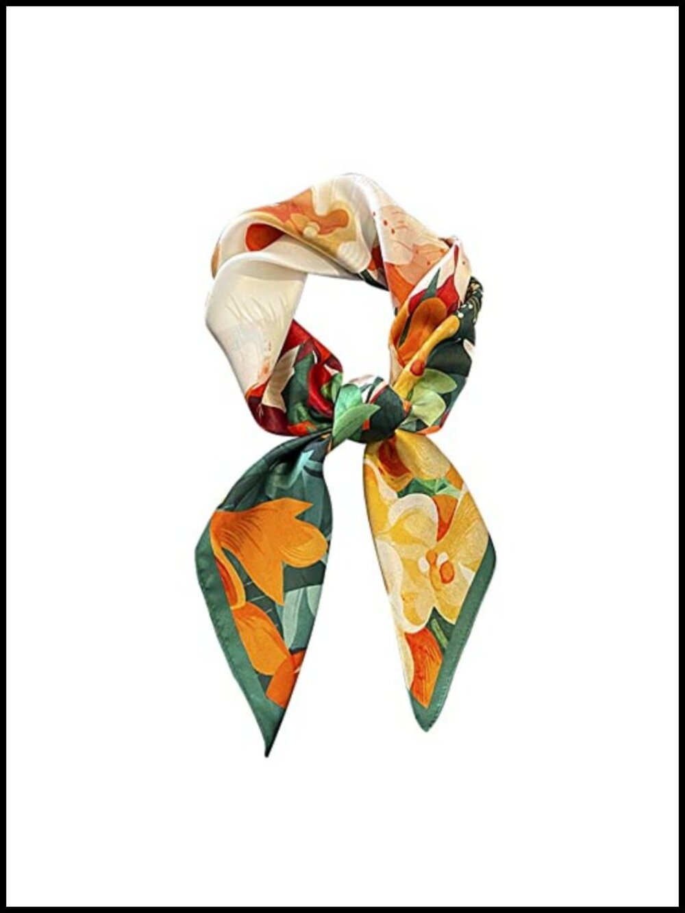 100% Mulberry Silk Square Scarf 26x26 Headscarf Neckerchief